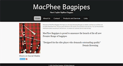 Desktop Screenshot of macpheebagpipes.com.au